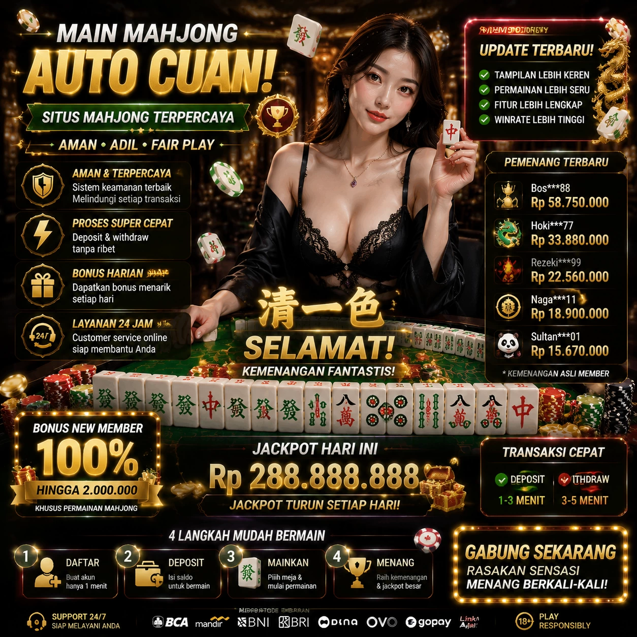 Main rplootq.com Menang Jackpot Besar